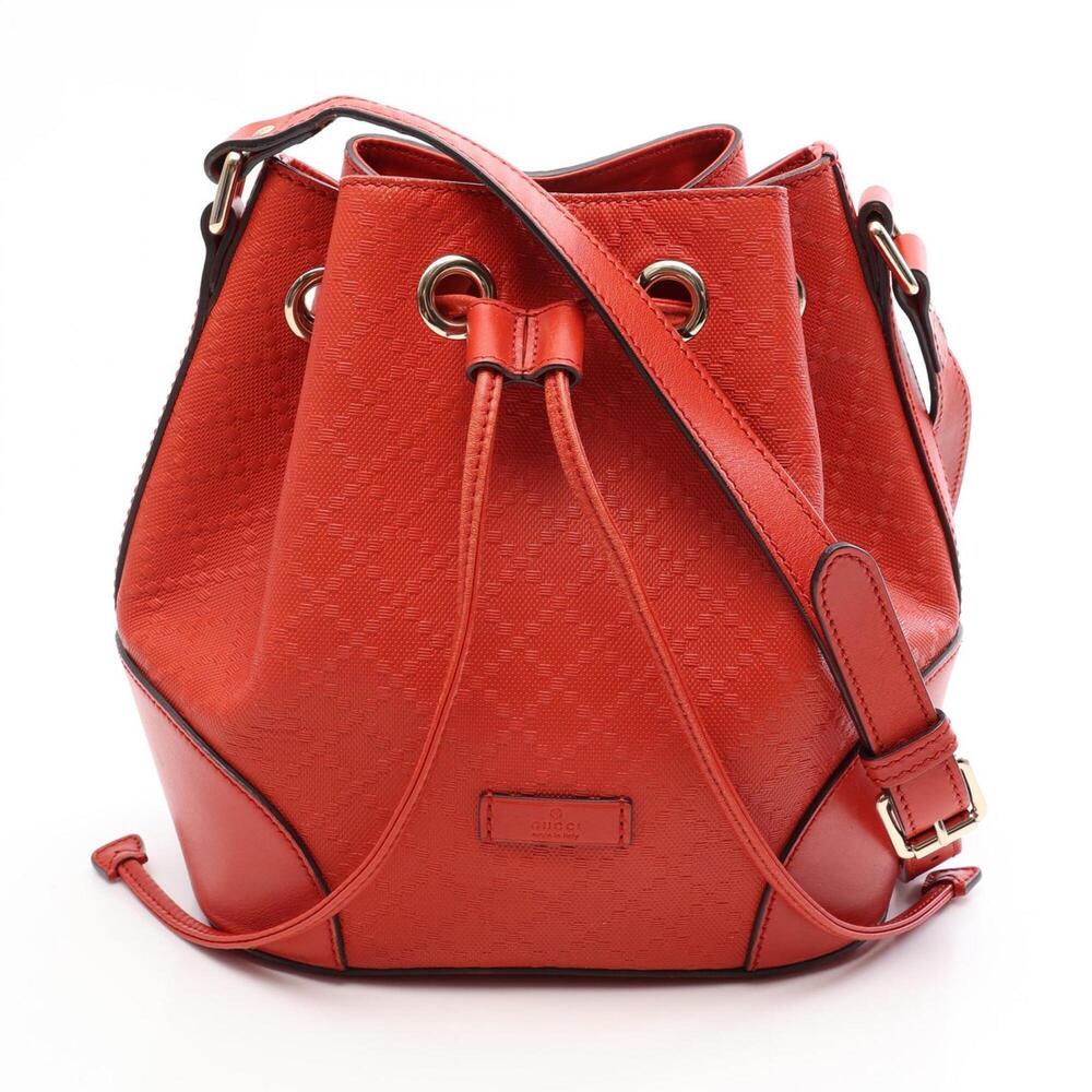 GUCCI Brown Leather Shoulder Bag